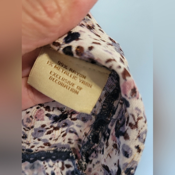 Nalini Bell Sleeve Open Front Floral Print Cardigan Multicolor One Size - Picture 5 of 10